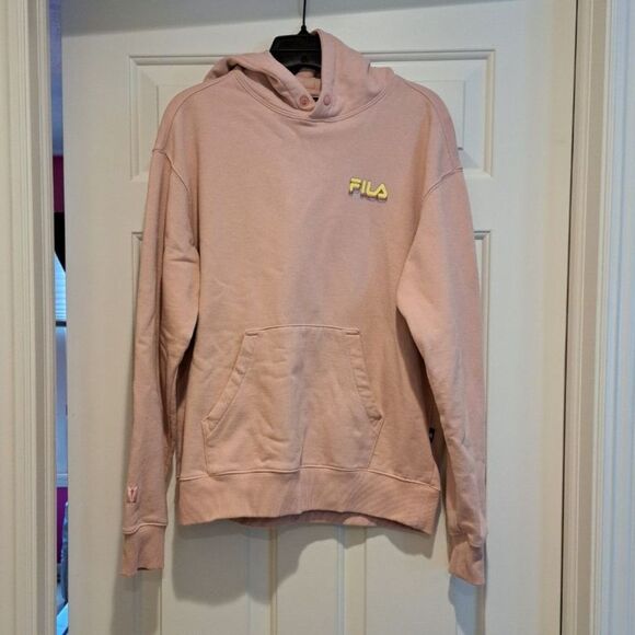 BTS x Fila Dynamite Pink Hoodie With Big Back Pattern Size Small - Picture 1 of 13